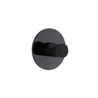 TENDANCE Kupaonski dodatak KUKICA CINK, OKRUGLA, 3M, crna