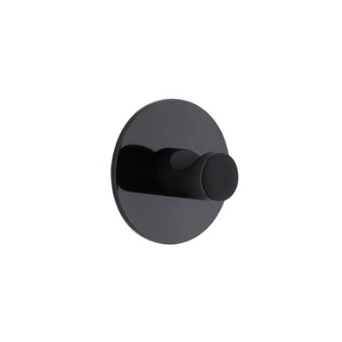 TENDANCE Kupaonski dodatak KUKICA CINK, OKRUGLA, 3M, crna