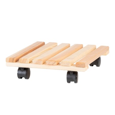 ESSCHERT DESIGN Drveni mobilni stalak za tegle za bilje (visina 8 cm), drvo, prirodna, Indoor & Outdoor