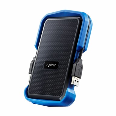 APACER Vanjski tvrdi disk, 2TB, AC631, USB 3.1, otporan na udarce, crno/plavi