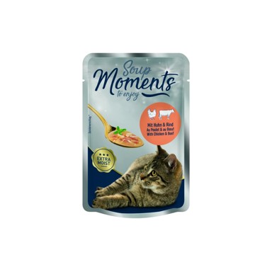 MOMENTS Juha za mačke Cat Adult, govedina, 40 g