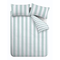 CATHERINE LANSFIELD Posteljina Cove Stripe za bračni/produženi krevet 230x220 cm Mentol zelena
