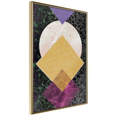 Poster Squares and Circle 30x45