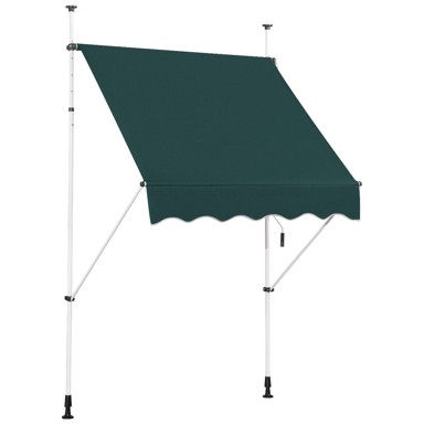 NORTHIX Podesiva tenda za balkon 150 cm, UV zaštita, zelena