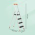 SONGMICS Ljestve, 4 stepenice, 44 x 83,5 x 143 cm, crna