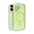 PURO Silikonska maskica MagSafe, iPhone 17, prozirno zelena