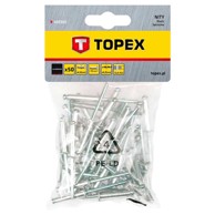TOPEX Zakovice aluminijske, 4,8 × 18 mm, 50 kom