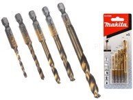 MAKITA Set HSS-TIN svrdala za metal5 komada