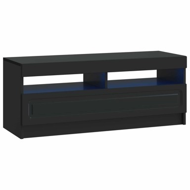 LED TV ormarić od konstruiranog drva, crni