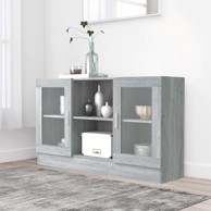 Vitrina boja sivog hrasta sonome 120 x 30,5 x 70 cm drvena