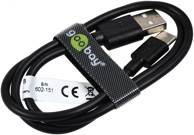 GOOBAY USB-C kabel za punjenje i sinkronizaciju, 0,5 m, crni