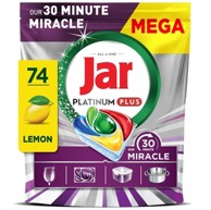 JAR Kapsule za strojno pranje posuđa, Miracle Platinum Plus, 74 kom