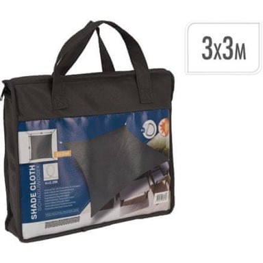 PROGARDEN Jedro za sjenu KO-C46400720, kvadrat, 3 m, siva