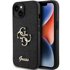 GUESS Zaštitna maska GUHCP15SHG4SGK, za iPhone 15, crna, šljokice, zlatni logotip