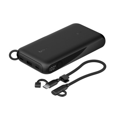 BELKIN Powerbank 20. 000 mAh, crni, Display PD 20W, USB-C, BPB028hqBK