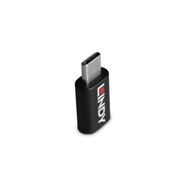 LINDY Adapter USB Type-C 71265, crni