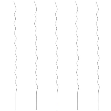 Potporanj za biljke, spiralni, pocinčani čelik, 110 cm, 5 kom