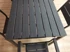 MODERNHOME Stol za terasu 156x78 cm, crna