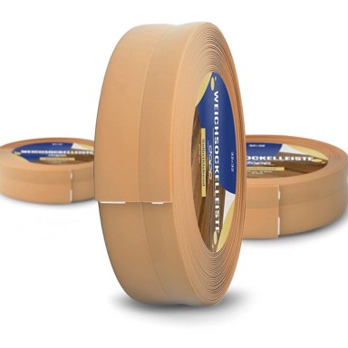 DQ-PP Meka podna lajsna od PVC-a, samoljepljiva, 32 x 23 mm, 25 m, boja meda