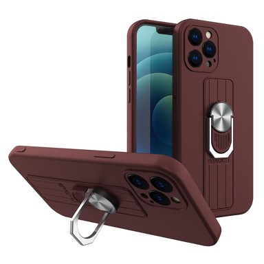MG Maskica za Samsung Galaxy A32 5G, Ring, silikonska, smeđa