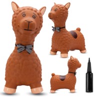 Alpaka za skakanje s mašnicom, 55cm, smeđa