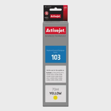 ACTIVEJET Tinta AE-103Y, zamjena za Epson 103 C13T00S44A, supreme, 70 ml, žuta