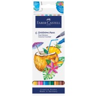 FABER-CASTELL Akvarel marker Goldfaber Coconut, obostrani, 6 boja, blister