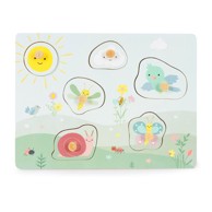 ECOTOYS Drvena senzorna ploča, s različitim vrstama materijala