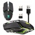 VERKGROUP Gaming miš, bežični 2,4 GHz, 2x USB, optički, 1600 DPI, LED RGB