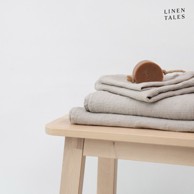 LINEN TALES Laneni ručnik vafle strukture u prirodnoj boji 100x140 cm Natural Fine Waffle