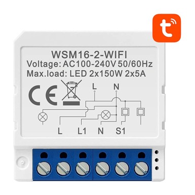 AVATTO Pametni prekidač WSM16 W2, WiFi, Tuya