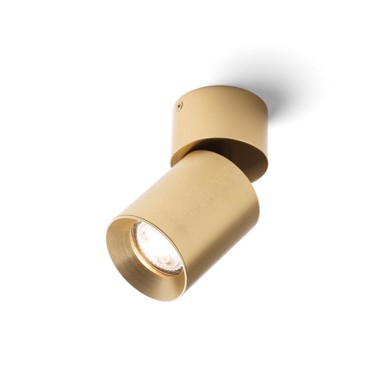 RENDL Stropna svjetiljka Dario, brušeni mesing, 230 V, GU10, 9 W 