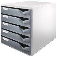 LEITZ Kutija 52800089 s 5 ladica post set, siva