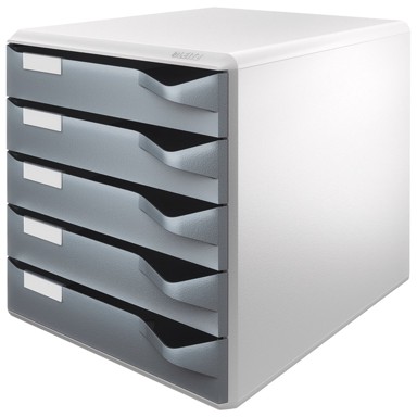 LEITZ Kutija 52800089 s 5 ladica post set, siva