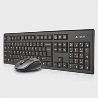 A4TECH Tipkovnica i miš 7100N QWERTY, RF Wireless, crni 