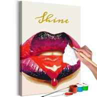 Slika za samostalno slikanje Shiny Lips 40x60
