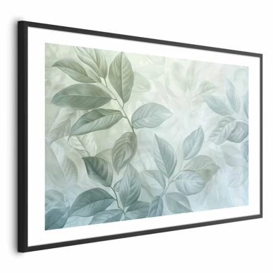 Plakat Mint lišće, veliki botanički motiv, 30x21 cm