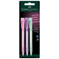 FABER CASTELL Kemijska olovka, 545391, Needle RXP5, blister, 3 kom, sortirano