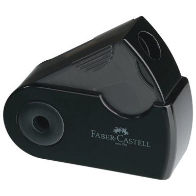 FABER-CASTELL Šiljilo PVC s PVC kutijom 1 rupa Sleeve Mini 182774 sortirano
