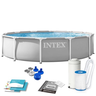 INTEX 26712ND Prism Frame montažni bazen s okvirom, 366 x 76 cm, set 9 u 1