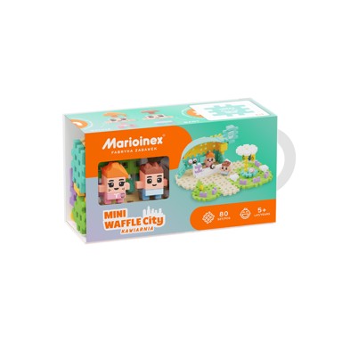 MARIOINEX Set Mini Waffle kockica, kafić, 80 kom