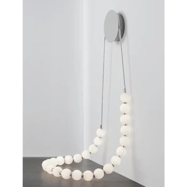 Zidna lampa Perla, LED, 56 W, 3000 K, 4734 lm, dimabilna, IP20, krom