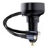 BASEUS Auto punjač Enjoyment USB-C s USB-C kablom, 60W, crni