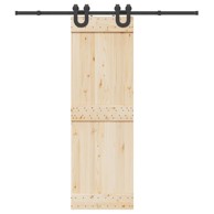 Pribor za klizna vrata 200 cm čelični crni