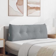 Jastuk za leđa, svijetlo sivi, 120 x 50 cm