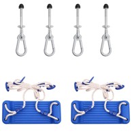 Sjedala za ljuljačke 2 kom s kamenjem za penjanje, plava