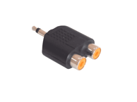 CABLETECH Audio adapter, 2x RCA ženski na utikač 3,5 mm, mono
