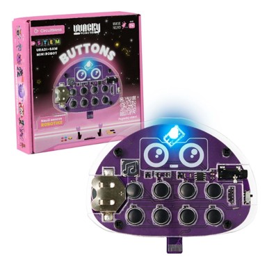 CIRCUITMESS STEM igračka Buttons robot, edukativni komplet bez lemljenja, osnovna elektronika i zvuk, dob 7+