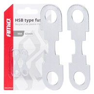 AMIO Set FLAT HSB auto osigurača, 42 mm, 2 kom, 50A