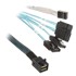 SILVERSTONE Kabel SST-CPS05 Mini-SAS na SATA 7-Pin, 50 cm 